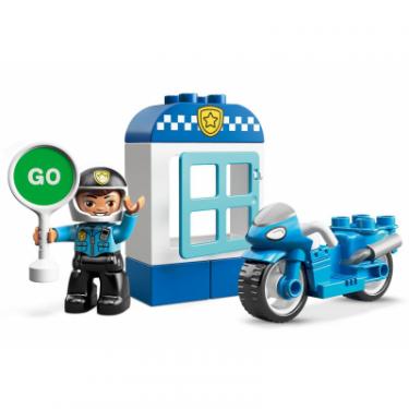 Конструктор LEGO DUPLO Полицейский мотоцикл 8 деталей Фото 2