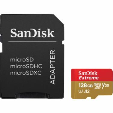 Карта памяти SanDisk 128GB microSDXC class 10 A2 V30 UHS-I U3 Extreme Фото