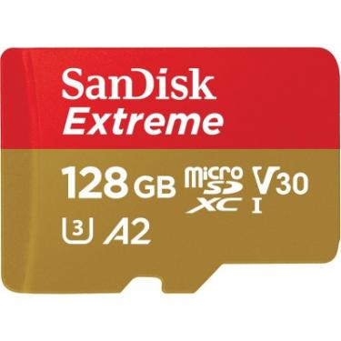 Карта памяти SanDisk 128GB microSDXC class 10 A2 V30 UHS-I U3 Extreme Фото 1
