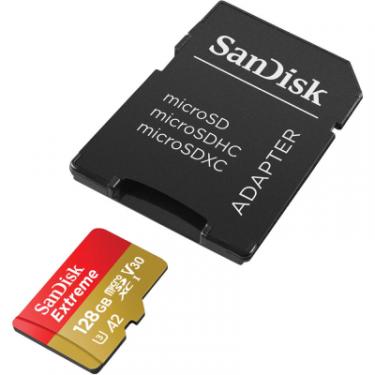 Карта памяти SanDisk 128GB microSDXC class 10 A2 V30 UHS-I U3 Extreme Фото 3