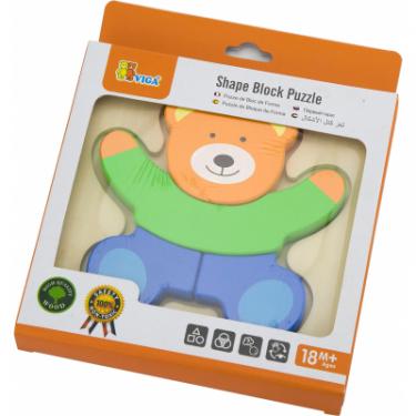 Развивающая игрушка Viga Toys Медведь Мини-пазл Фото 1