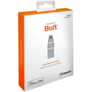 USB флеш накопитель Kingston 128GB DataTraveler Bolt Duo USB 3.1 Gen.1 / Lightn Фото 3