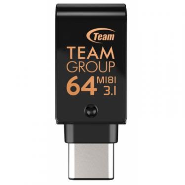 USB флеш накопитель Team 64GB M181 Black USB 3.1/Type-C Фото 4