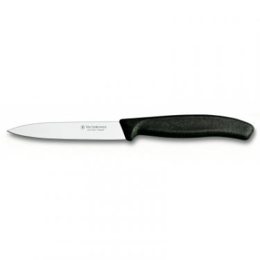 Кухонный нож Victorinox SwissClassic для нарезки 10 см, черный Фото