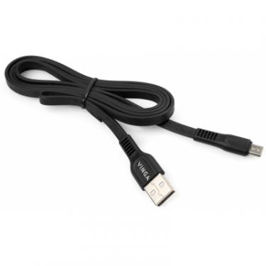 Дата кабель Vinga USB 2.0 AM to Micro 5P 1.0m flat art TPE back Фото 2