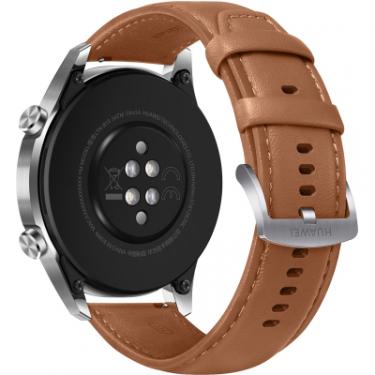 Смарт-часы Huawei Watch GT 2 46mm Classic Silver BROWN шкіра (Latona Фото 3