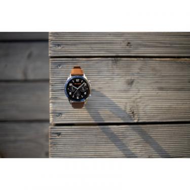 Смарт-часы Huawei Watch GT 2 46mm Classic Silver BROWN шкіра (Latona Фото 7