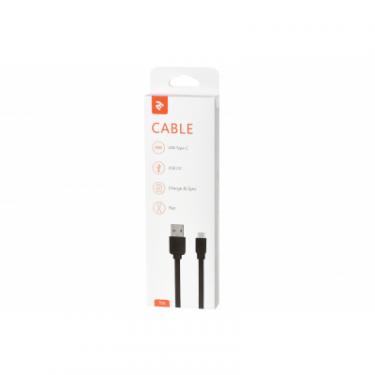 Дата кабель 2E USB 2.0 AM to Type-C 1.5m Flat Single Molding Type Фото 1