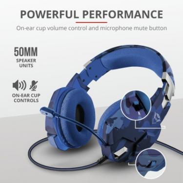 Наушники Trust GXT 322B Carus Gaming Headset for PS4 3.5mm BLUE Фото 7