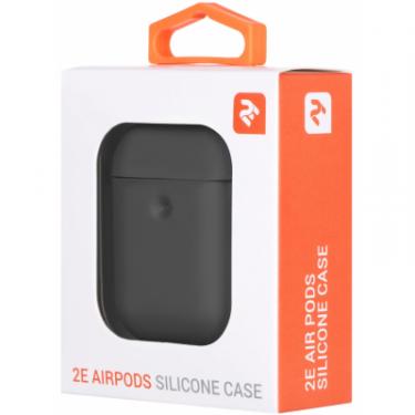 Чехол для наушников 2E для Apple AirPods Pure Color Silicone 3.0 мм Carbo Фото 2