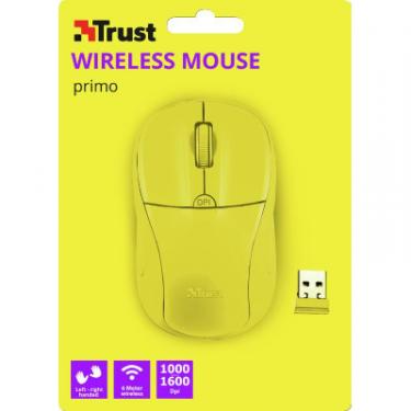 Мышка Trust Primo Wireless Neon Yellow Фото 4
