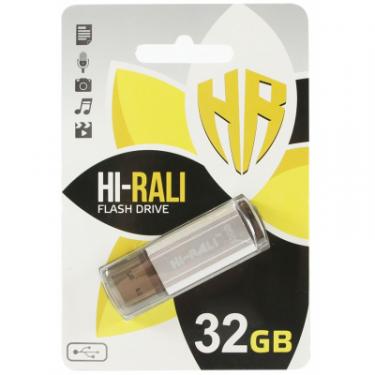 USB флеш накопитель Hi-Rali 32GB Stark Series Silver USB 2.0 Фото