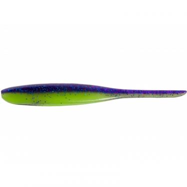 Силикон рыболовный Keitech Shad Impact 4" (8 шт/упак) ц:pal#06 violet lime be Фото