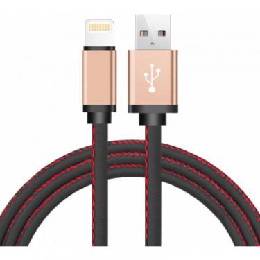 Дата кабель XoKo USB 2.0 AM to Lightning 1.0m leather black Фото