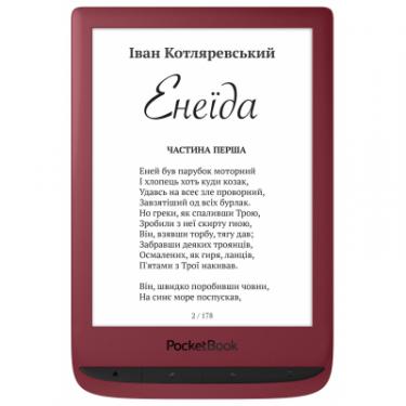 Электронная книга Pocketbook 628 Touch Lux5 Ruby Red Фото 1