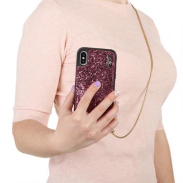 Чехол для мобильного телефона BeCover Glitter Wallet Apple iPhone X/Xs Pink (703619) Фото 2