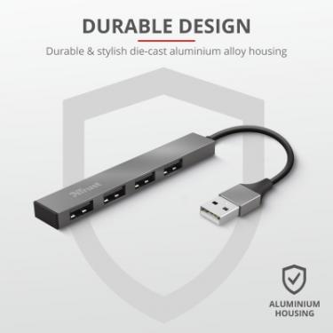 Концентратор Trust Halyx Aluminium 4-Port Mini USB Hub Фото 7