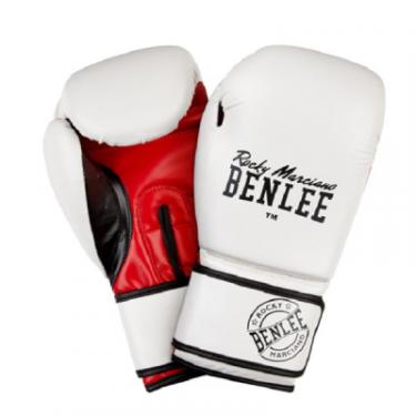 Боксерские перчатки Benlee Carlos 12oz White/Black/Red Фото