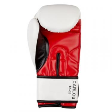 Боксерские перчатки Benlee Carlos 12oz White/Black/Red Фото 2