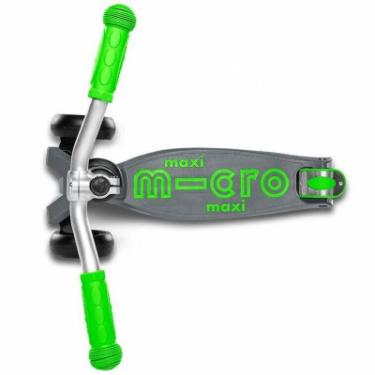 Самокат Micro Maxi Deluxe PRO Grey/Green Фото 3