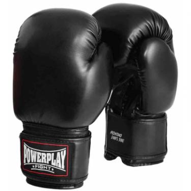 Боксерские перчатки PowerPlay 3004 10oz Black Фото 1