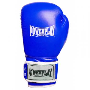 Боксерские перчатки PowerPlay 3019 12oz Blue Фото 2