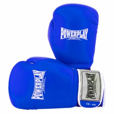 Боксерские перчатки PowerPlay 3019 12oz Blue Фото 6