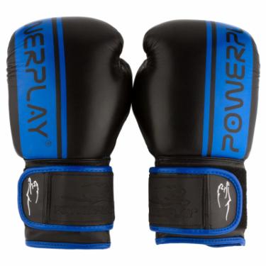 Боксерские перчатки PowerPlay 3022A 14oz Blue Фото 7
