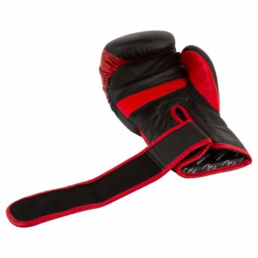 Боксерские перчатки PowerPlay 3023A 12oz Black/Red Фото 2