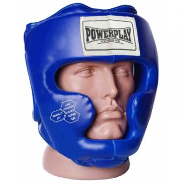 Боксерский шлем PowerPlay 3043 XL Blue Фото 1