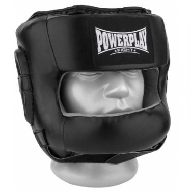 Боксерский шлем PowerPlay 3067 XL Black Фото 2