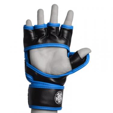 Перчатки для MMA PowerPlay 3058 S Black/Blue Фото 1