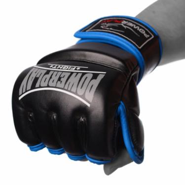 Перчатки для MMA PowerPlay 3058 S Black/Blue Фото 2