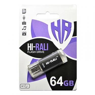 USB флеш накопитель Hi-Rali 64GB Rocket Series Black USB 2.0 Фото