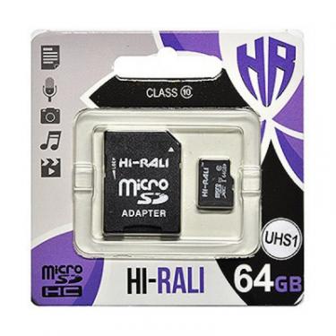 Карта памяти Hi-Rali 64GB microSDXC class 10 UHS-I Фото