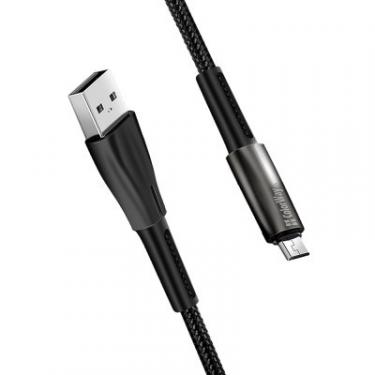 Дата кабель ColorWay USB 2.0 AM to Micro 5P 1.0m zinc alloy + led black Фото 4