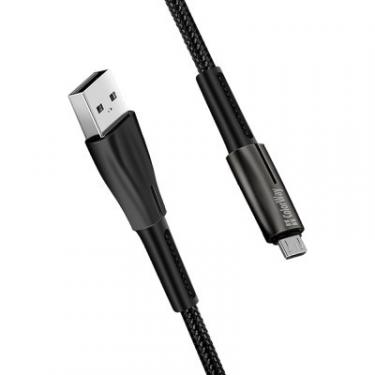 Дата кабель ColorWay USB 2.0 AM to Micro 5P 1.0m zinc alloy + led black Фото 5