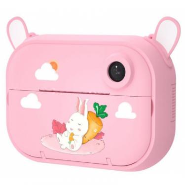 Интерактивная игрушка XoKo Цифровой детский фотоапарат- принтер Розовый Зайка Фото