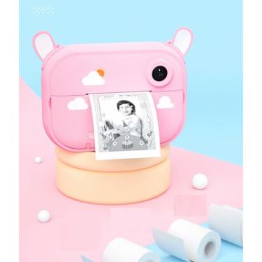 Интерактивная игрушка XoKo Цифровой детский фотоапарат- принтер Розовый Зайка Фото 1