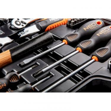 Набор инструментов Neo Tools 100 ед., 1/4 ", 1/2", CrV, кейс Фото 3
