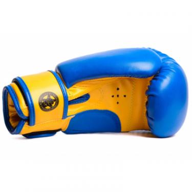 Боксерские перчатки PowerPlay 3004 JR 8oz Blue/Yellow Фото 2