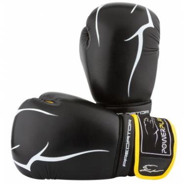 Боксерские перчатки PowerPlay 3018 14oz Black/Yellow Фото 5