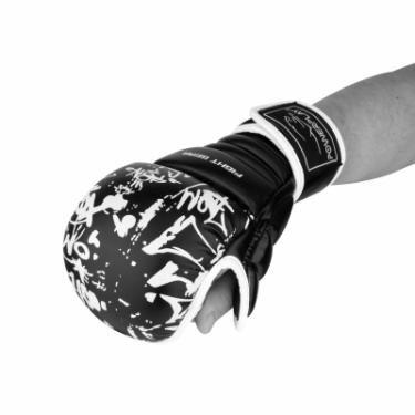 Перчатки для карате PowerPlay 3092KRT Black/White M Фото 3