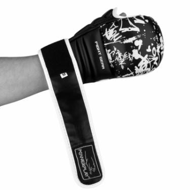 Перчатки для карате PowerPlay 3092KRT Black/White M Фото 4
