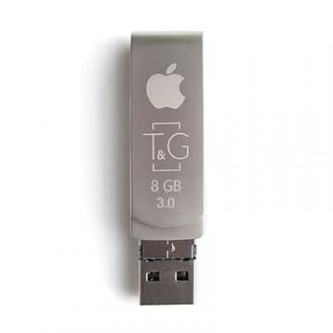 USB флеш накопитель T&G 8GB 007 Metal Black USB 3.0/Lightning Фото 1