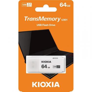 USB флеш накопитель Kioxia 64GB U301 White USB 3.2 Фото 2