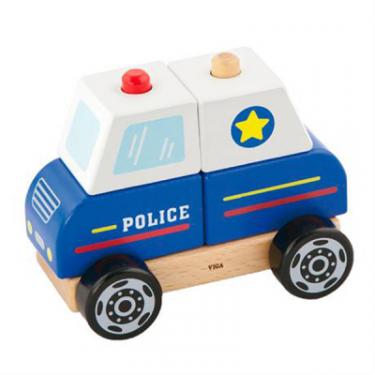Развивающая игрушка Viga Toys пирамидка Полицейская машинка Фото 1