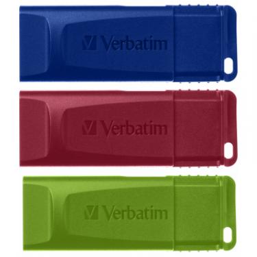 USB флеш накопитель Verbatim 3x16GB Slider Red/Blue/Green USB 2.0 Фото 2