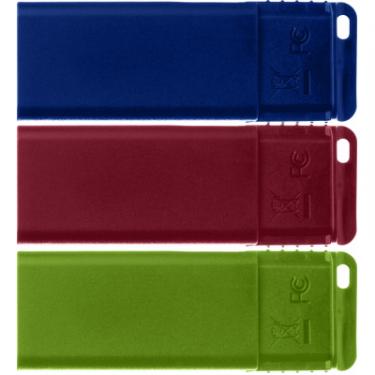 USB флеш накопитель Verbatim 3x16GB Slider Red/Blue/Green USB 2.0 Фото 3