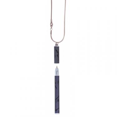 Ручка шариковая Langres с цепочкой Lace Черный корпус в подарочном футляр Фото